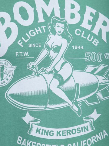 King Kerosin Shirt 'Bombers' in Green
