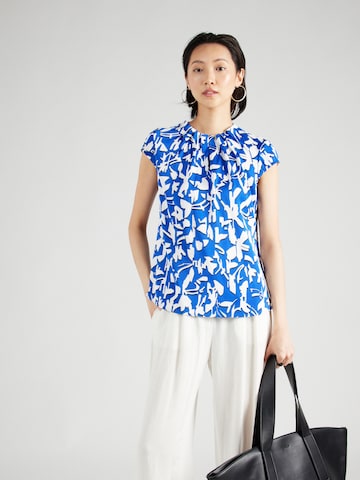 COMMA - Blusa en azul: frente