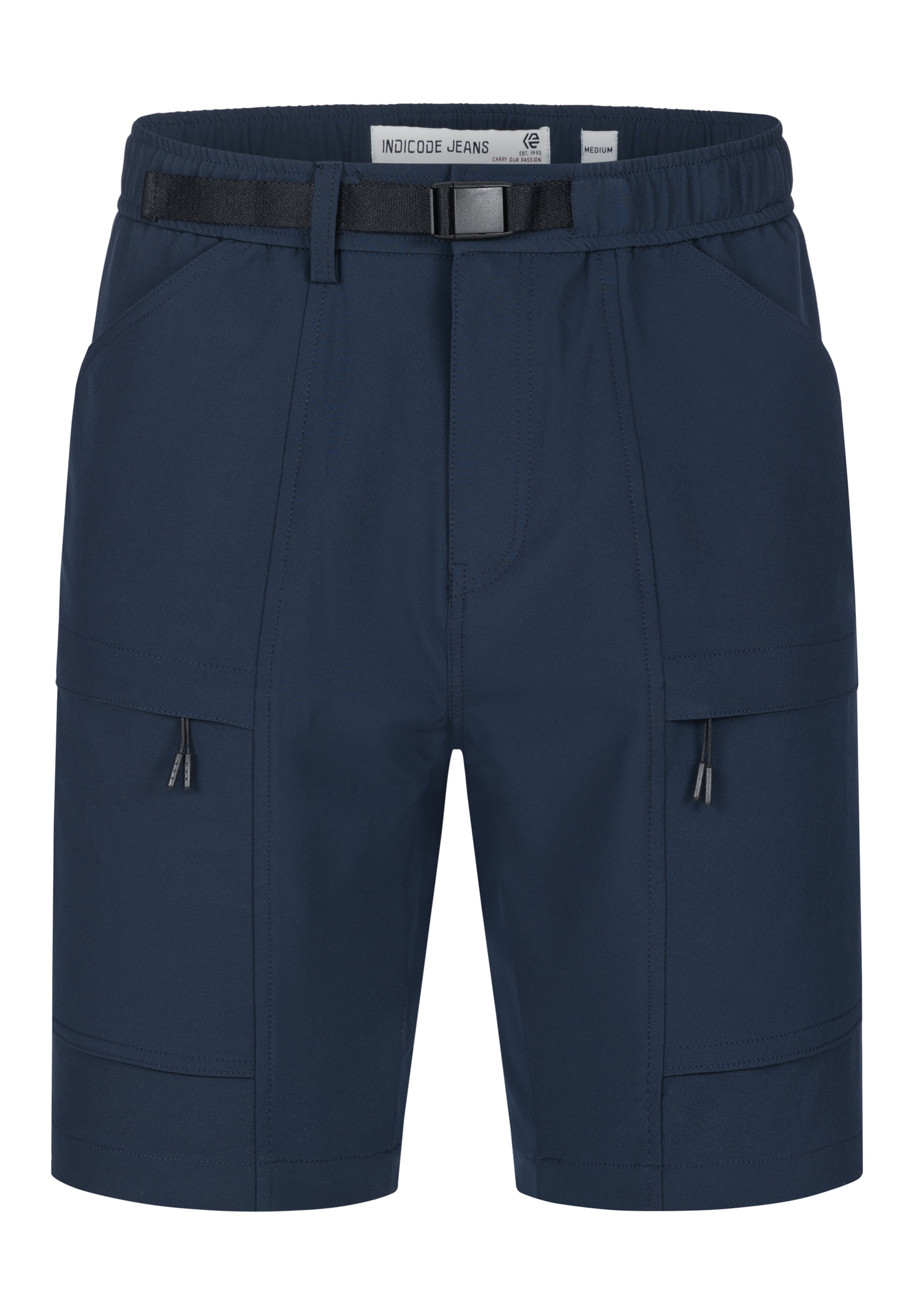 INDICODE JEANS Cargobroek ' Rommie ' in Blauw: voorkant