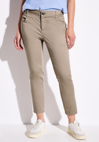 STREET ONE Slim fit Pants in Beige: front