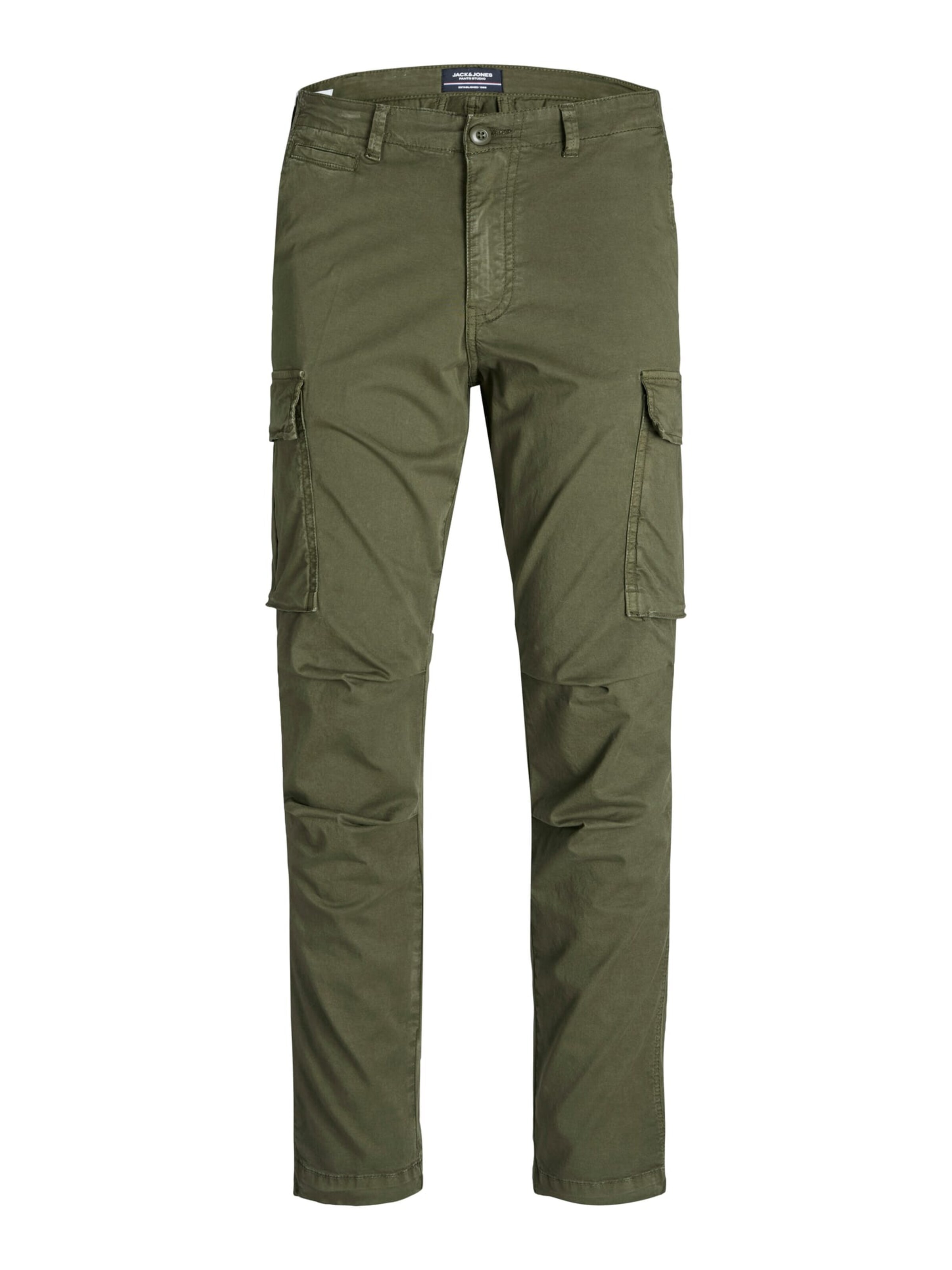 JACK & JONES Baggy Trousers 'Stace' in Green: front