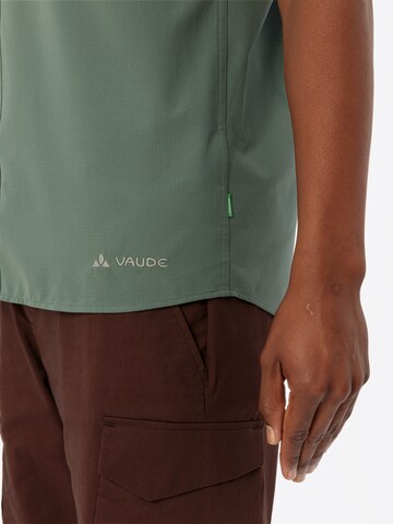 VAUDE Regular fit Athletic button up shirt 'Rosemoor II' in Green