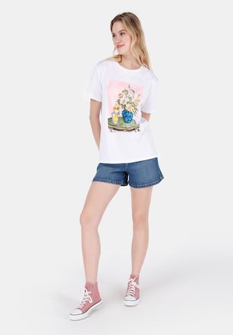 T-shirt Colin's en blanc
