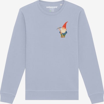 Watapparel Sweatshirt ' Gartenzwerg ' in Blau: Vorderseite