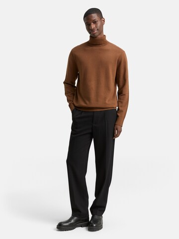 TOM TAILOR DENIM Sweater in Brown