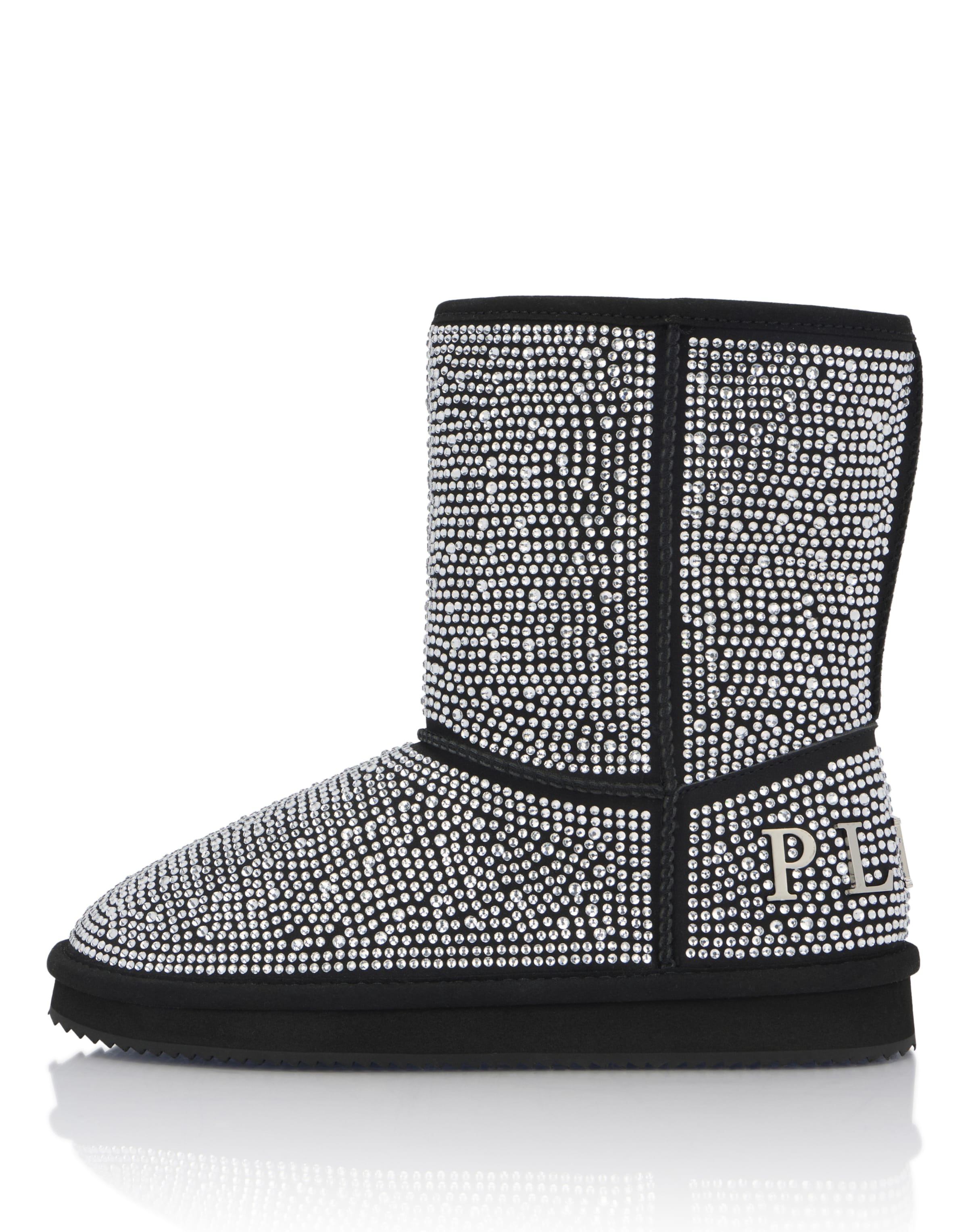 Philipp Plein - Botas em prata: frente