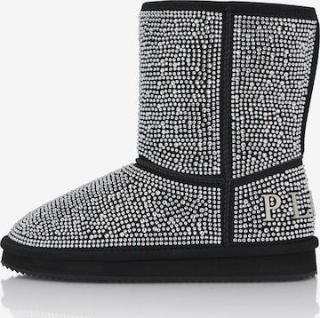 Philipp Plein - Botas em prata: frente