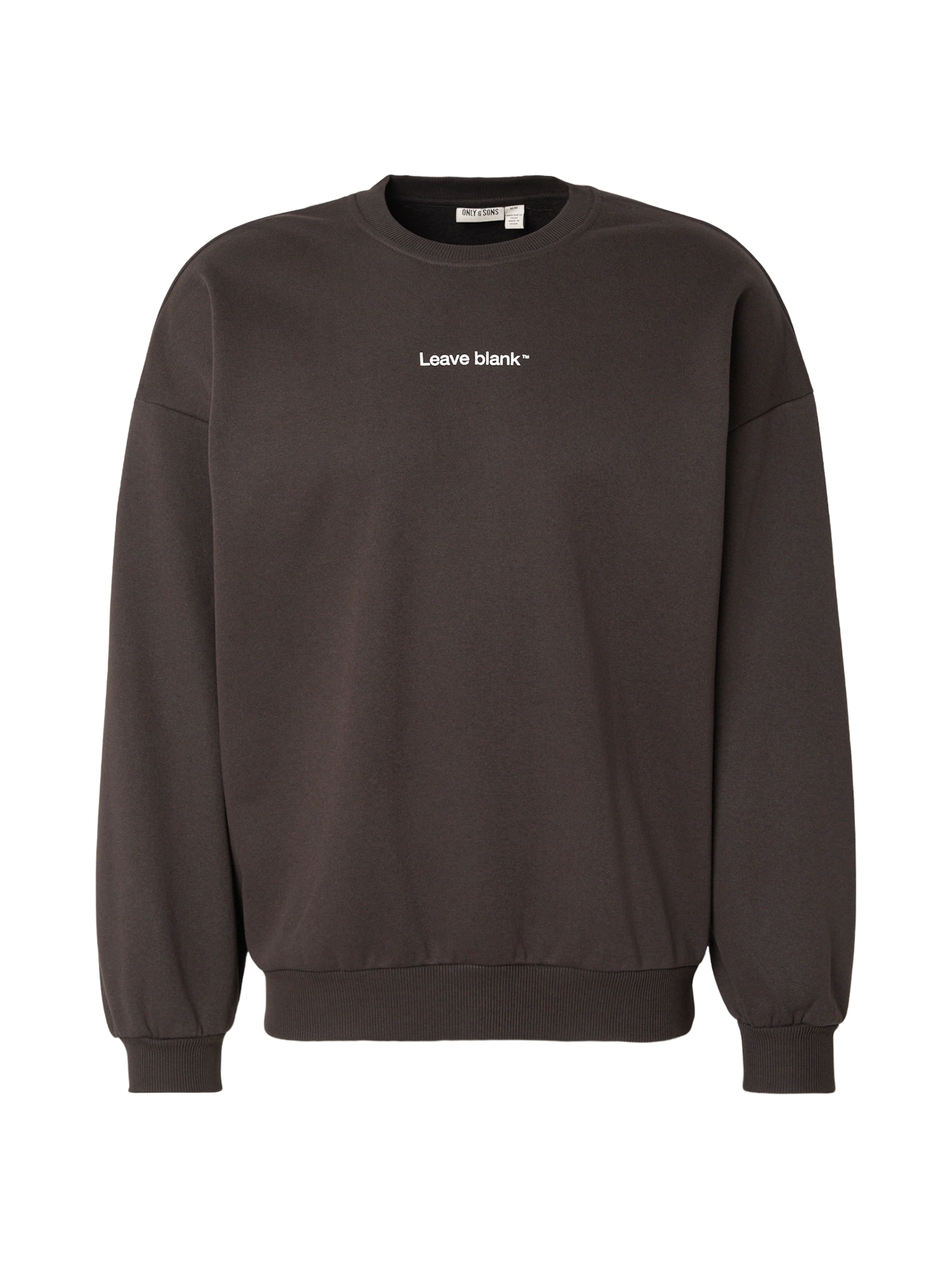 Only & Sons Sweat-shirt 'ONSTYSON' en XS en noir / blanc, Vue avec produit