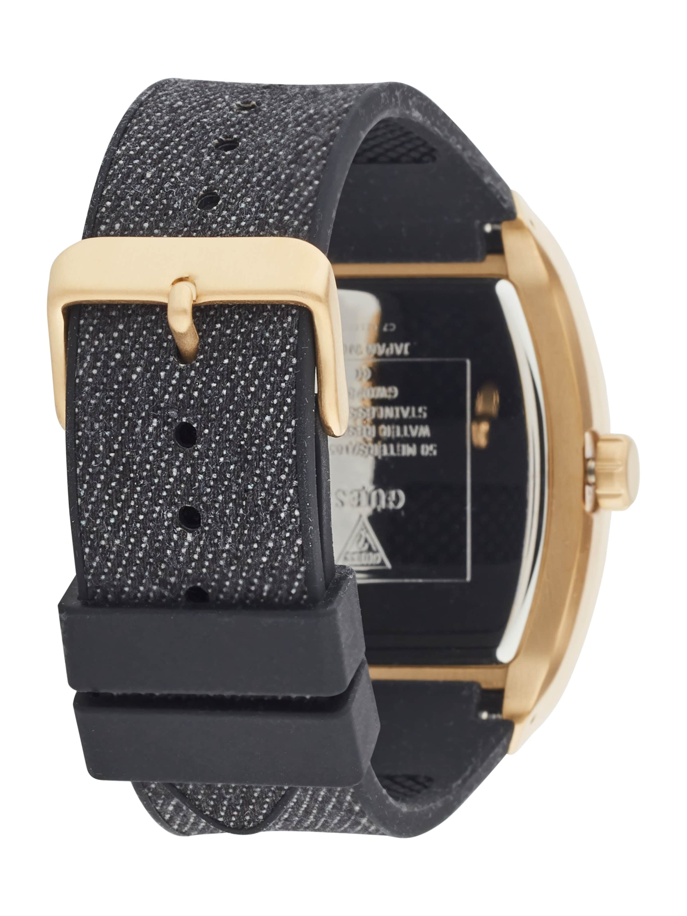 GUESS Analoginen kello 'Phoenix' värissä musta