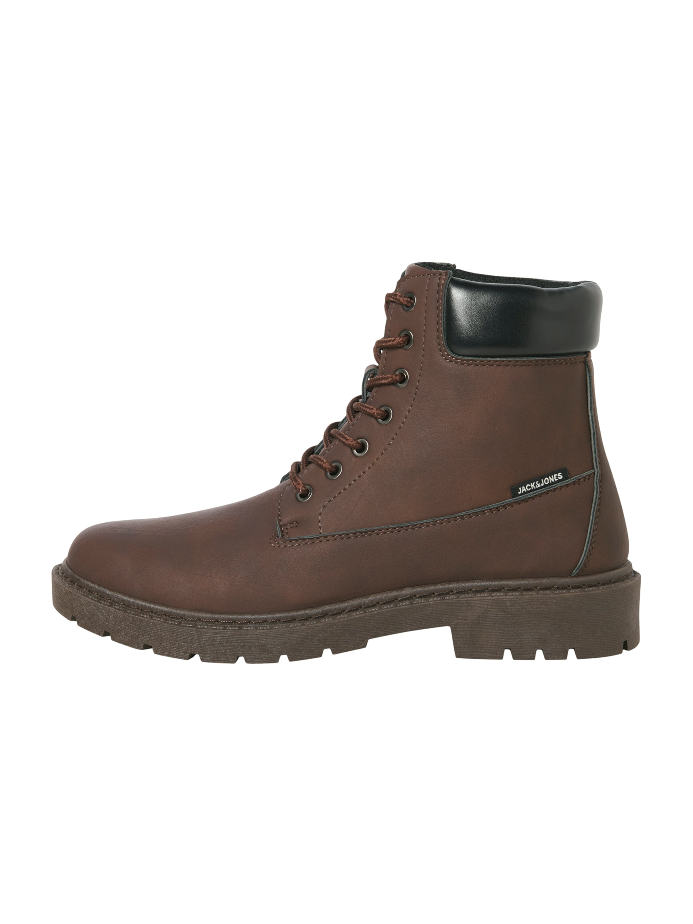 Boots stringati 'JFWTHAMES' JACK & JONES di colore marrone scuro / nero, Visualizzazione prodotti