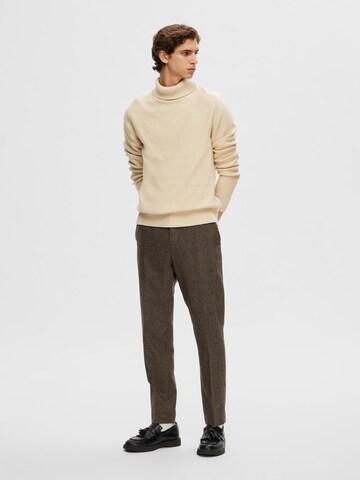 SELECTED HOMME - Pullover 'AXEL' em bege