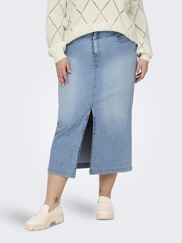 ONLY Carmakoma Rok 'CARMylah' in Blauw: voorkant