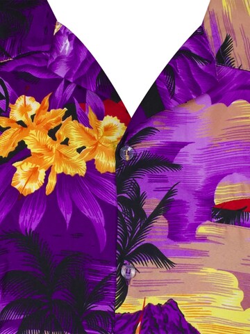 King Kameha Shirt 'Surf' in Lila