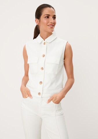 s.Oliver Vest in White: front