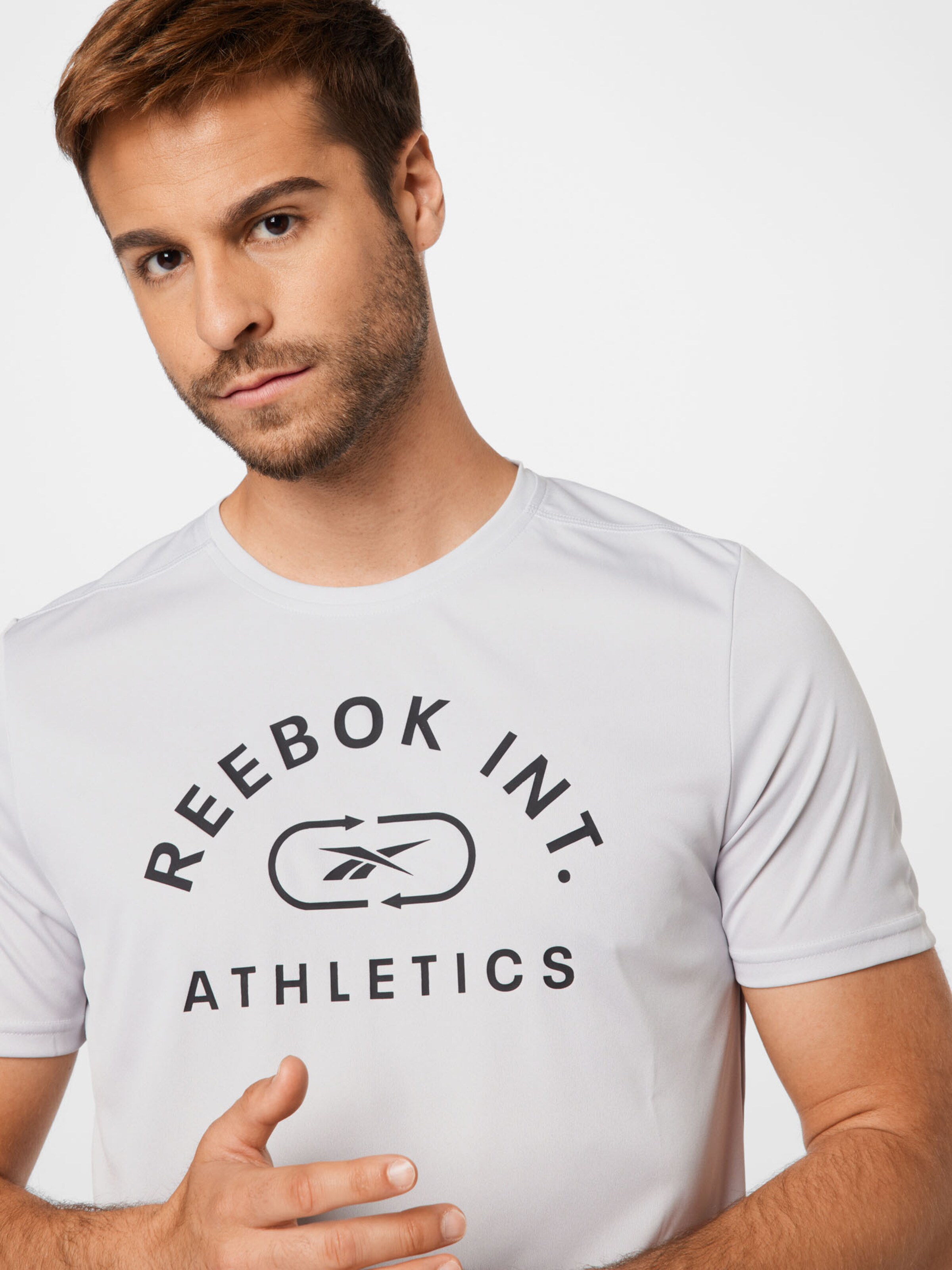 Disciplines sportives T-Shirt fonctionnel Reebok Sport en Gris Clair 