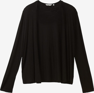 TOM TAILOR Knit Cardigan in Black: front