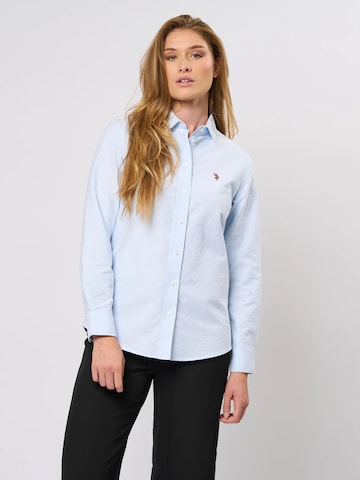 U.S. POLO ASSN. Bluse 'Gina' i blå: forside