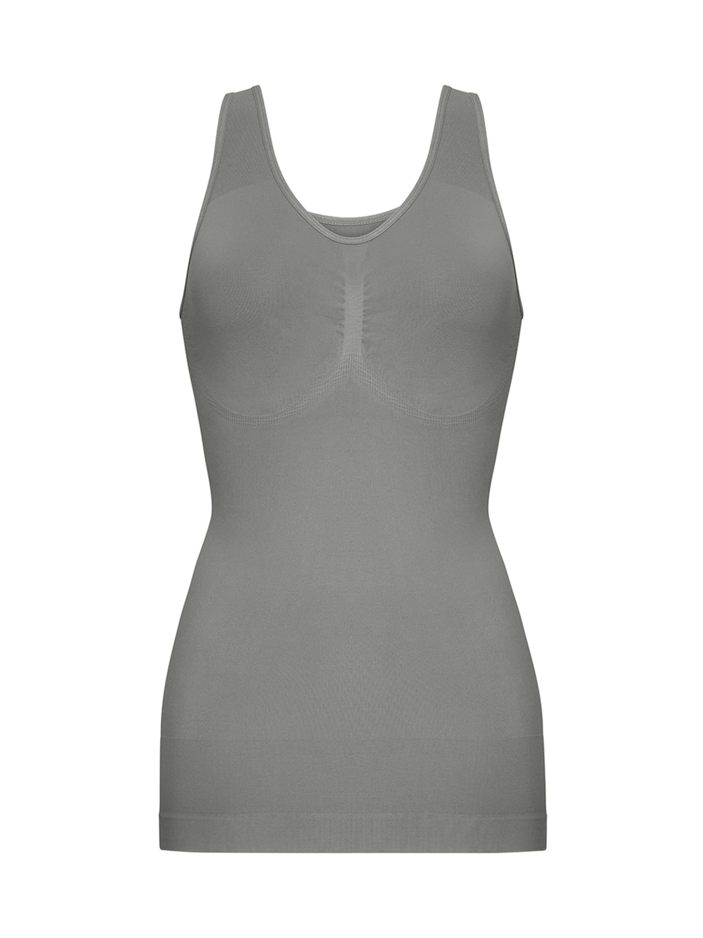 cfab (formerly creamy fabrics) Shapingtop 'Figurformendes Shapewear Tanktop'‌‌ in Grau: Vorderseite