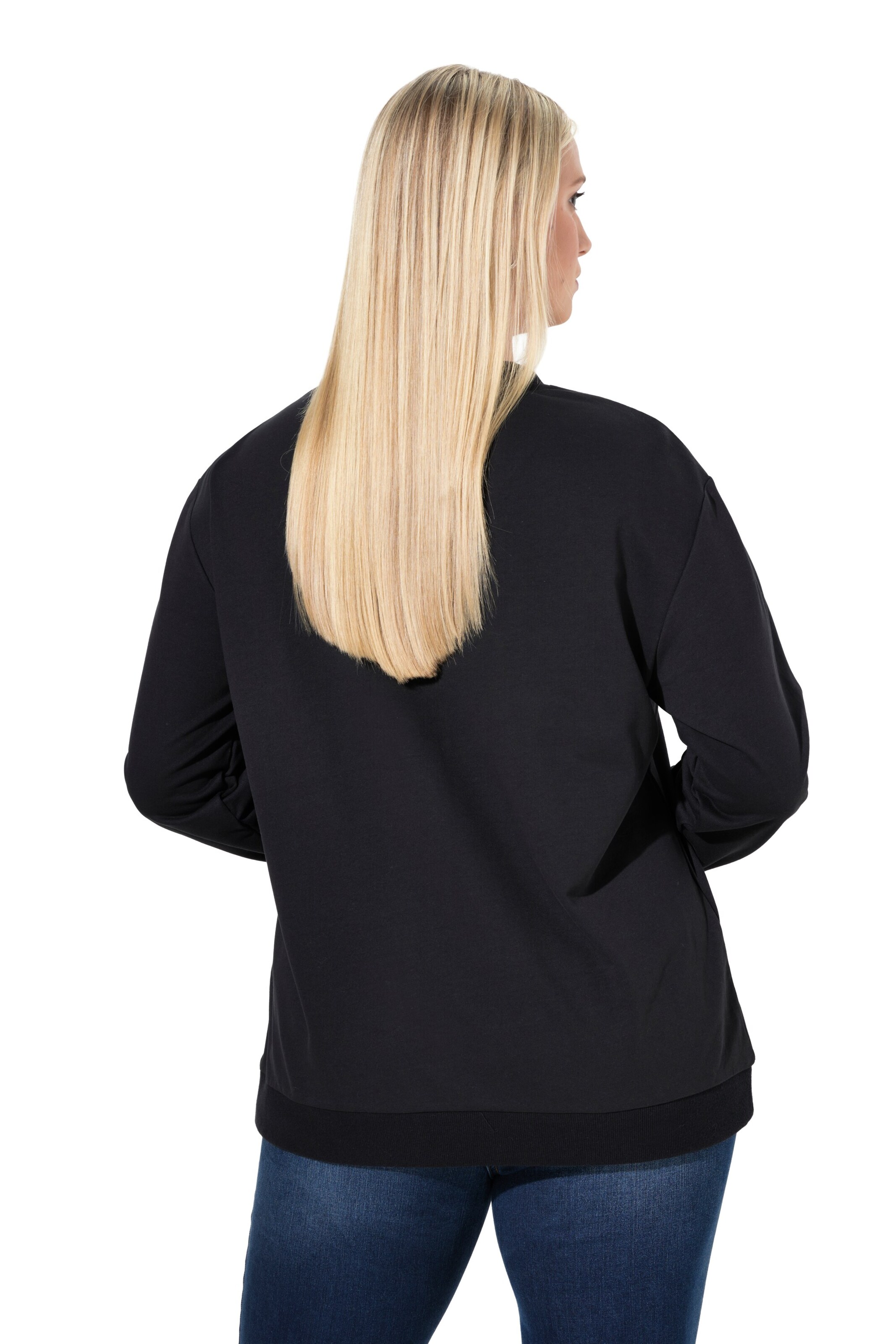 Ulla Popken Sweatshirt in Black
