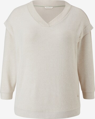 T-shirt TRIANGLE en beige : devant