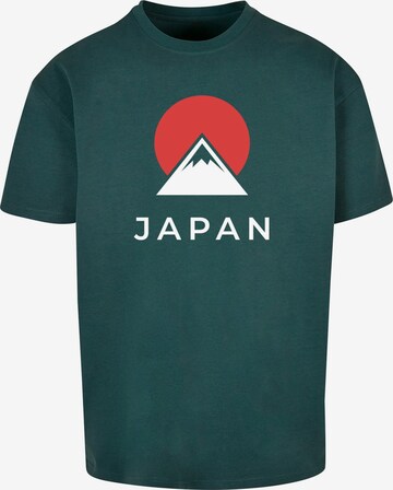 Merchcode T-Shirt 'Japan' in Grün: predná strana