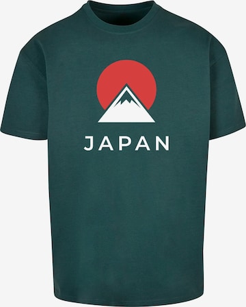 Merchcode Shirt 'Japan' in Groen: voorkant