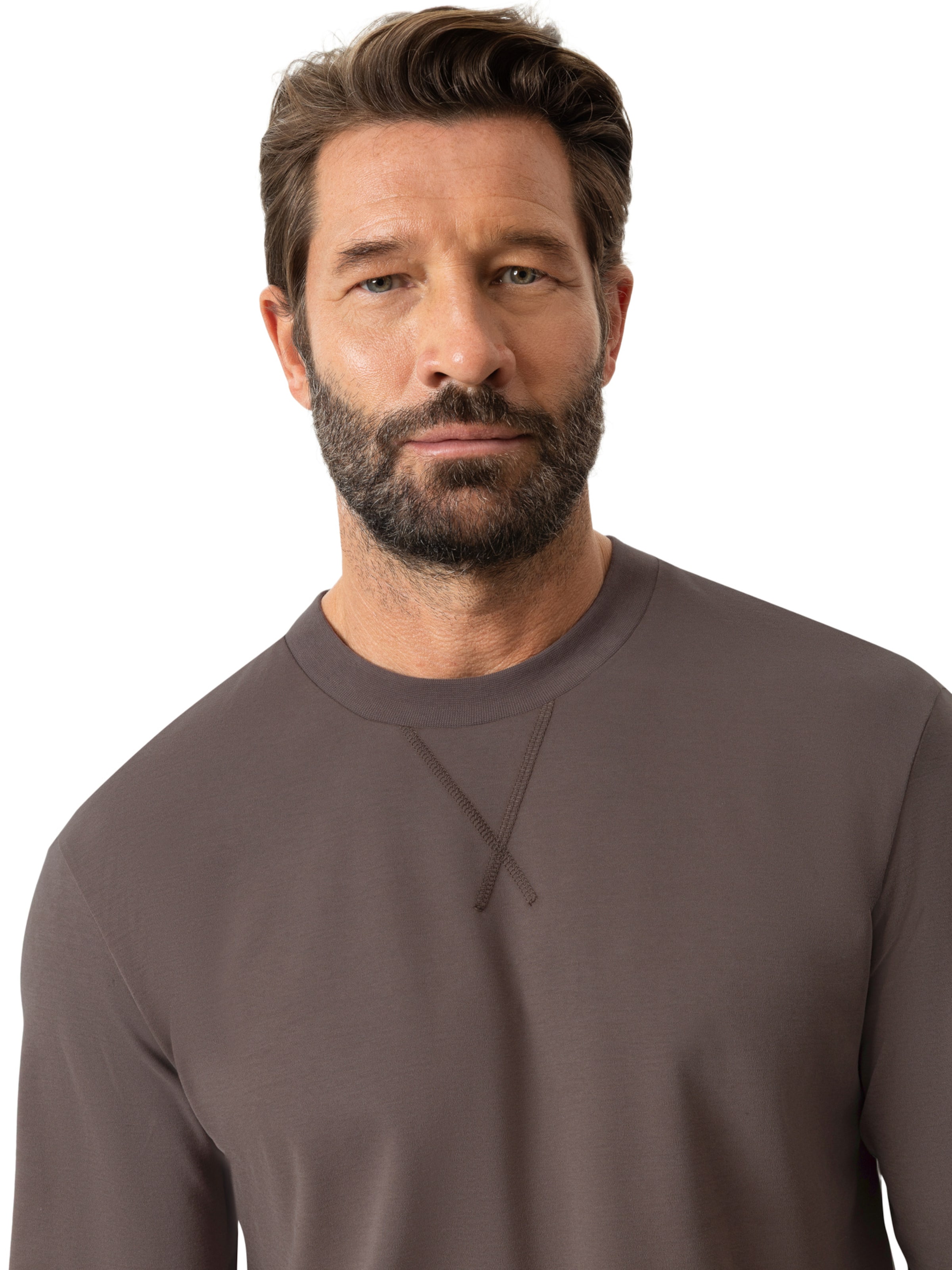 T-Shirt ' Serie Serious Essentials ' Mey en marron