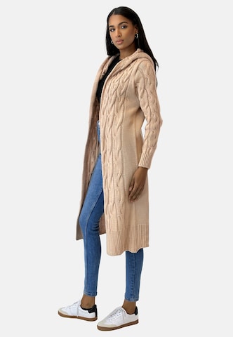 Elara Gebreide mantel in Beige