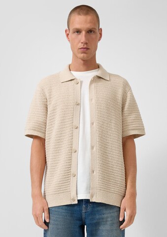 Vestes en maille QS en beige : devant