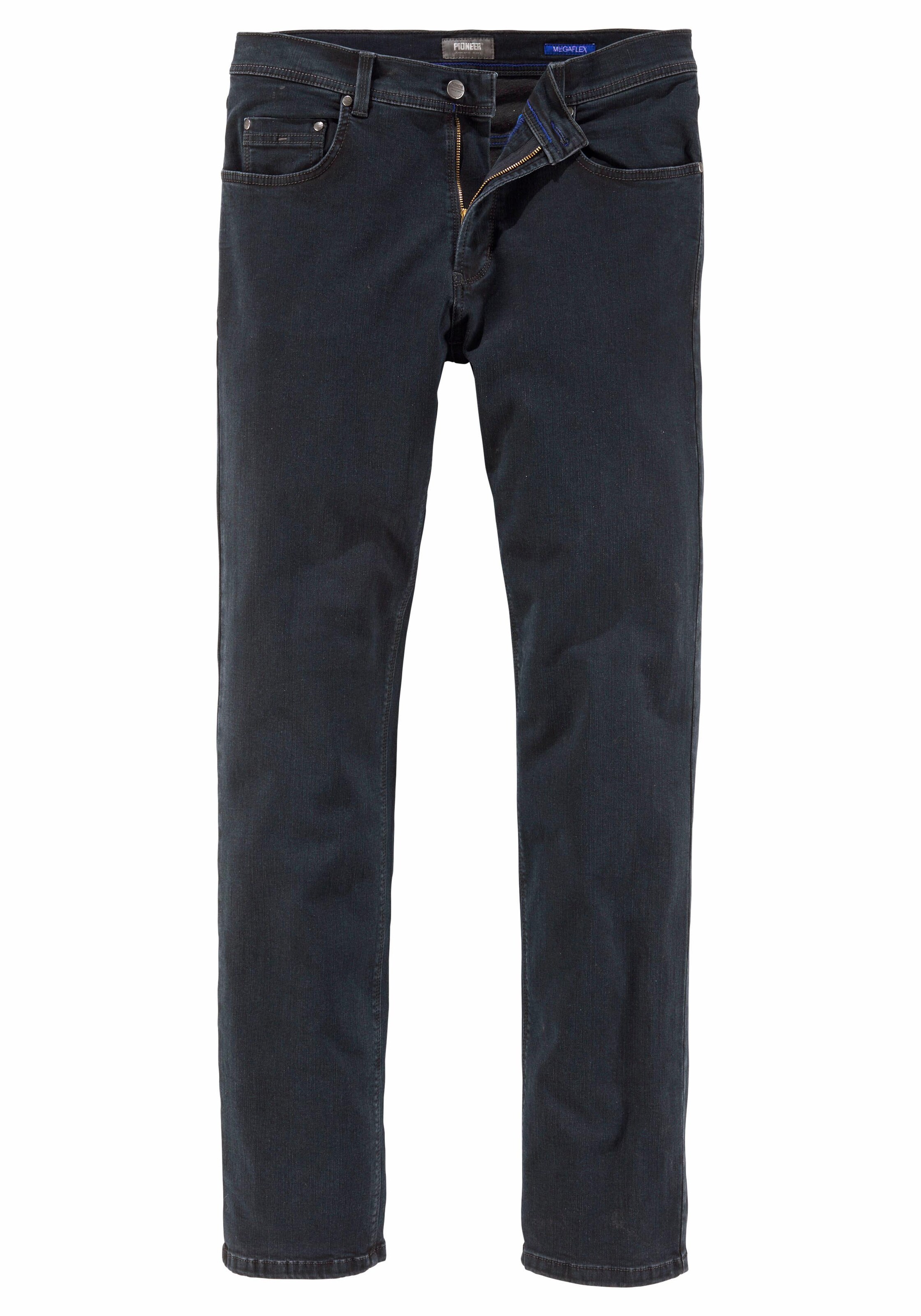 PIONEER Regular Jeans in Black: front