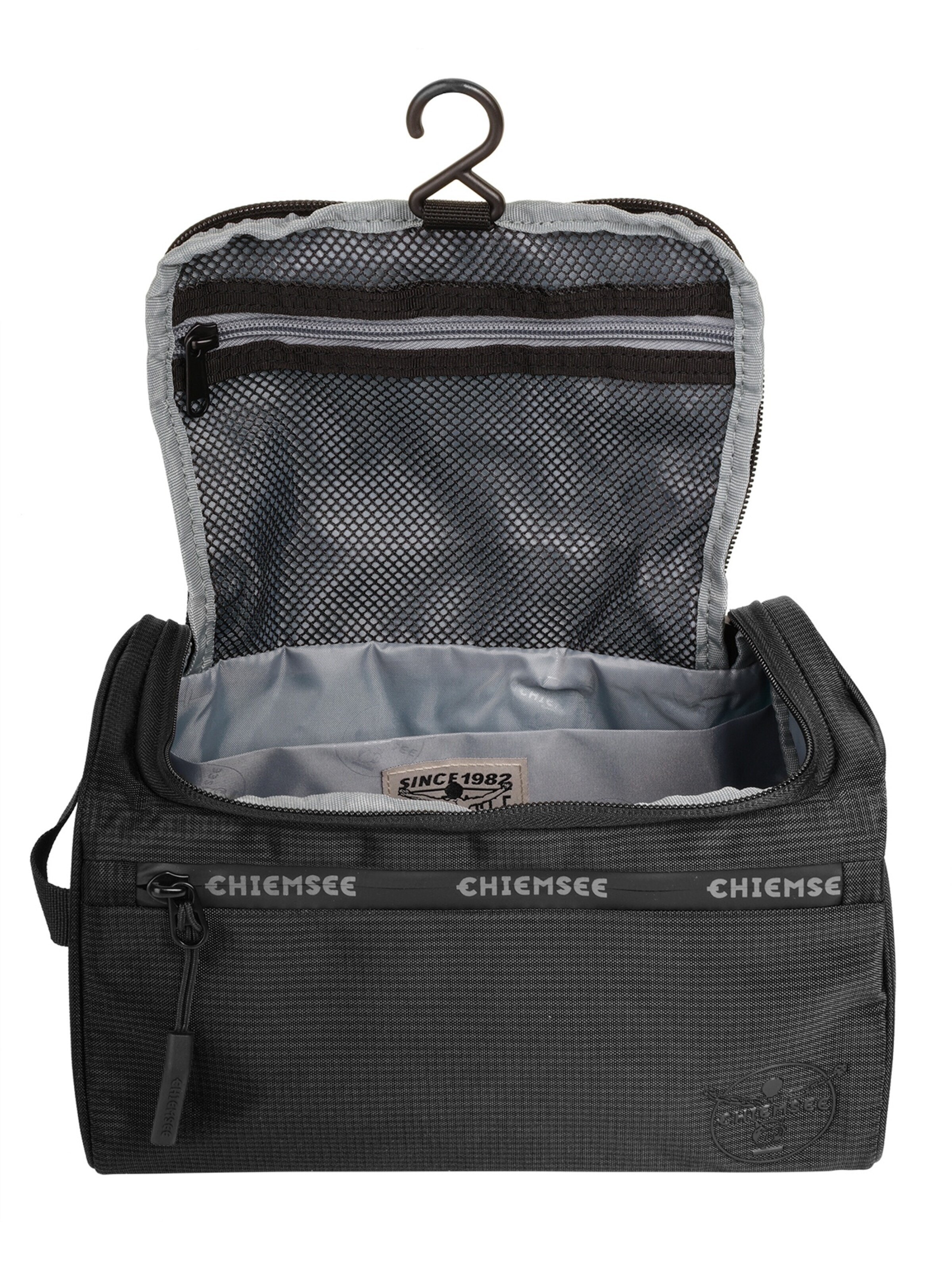CHIEMSEE Toiletry Bag 'LIGHT N BASE' in Black