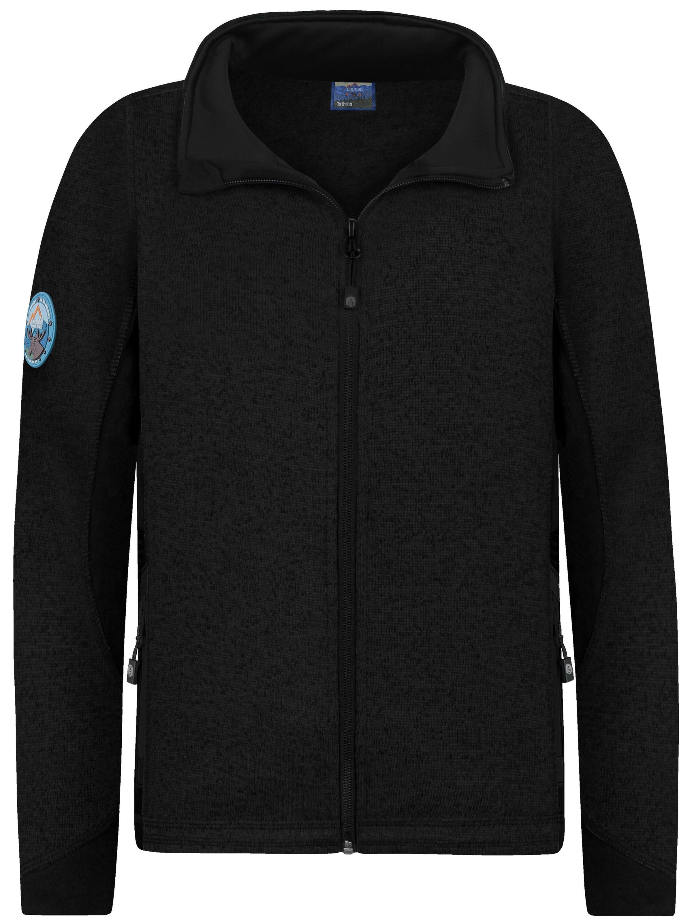 normani Functionele fleece jas 'Tathlina' in Zwart