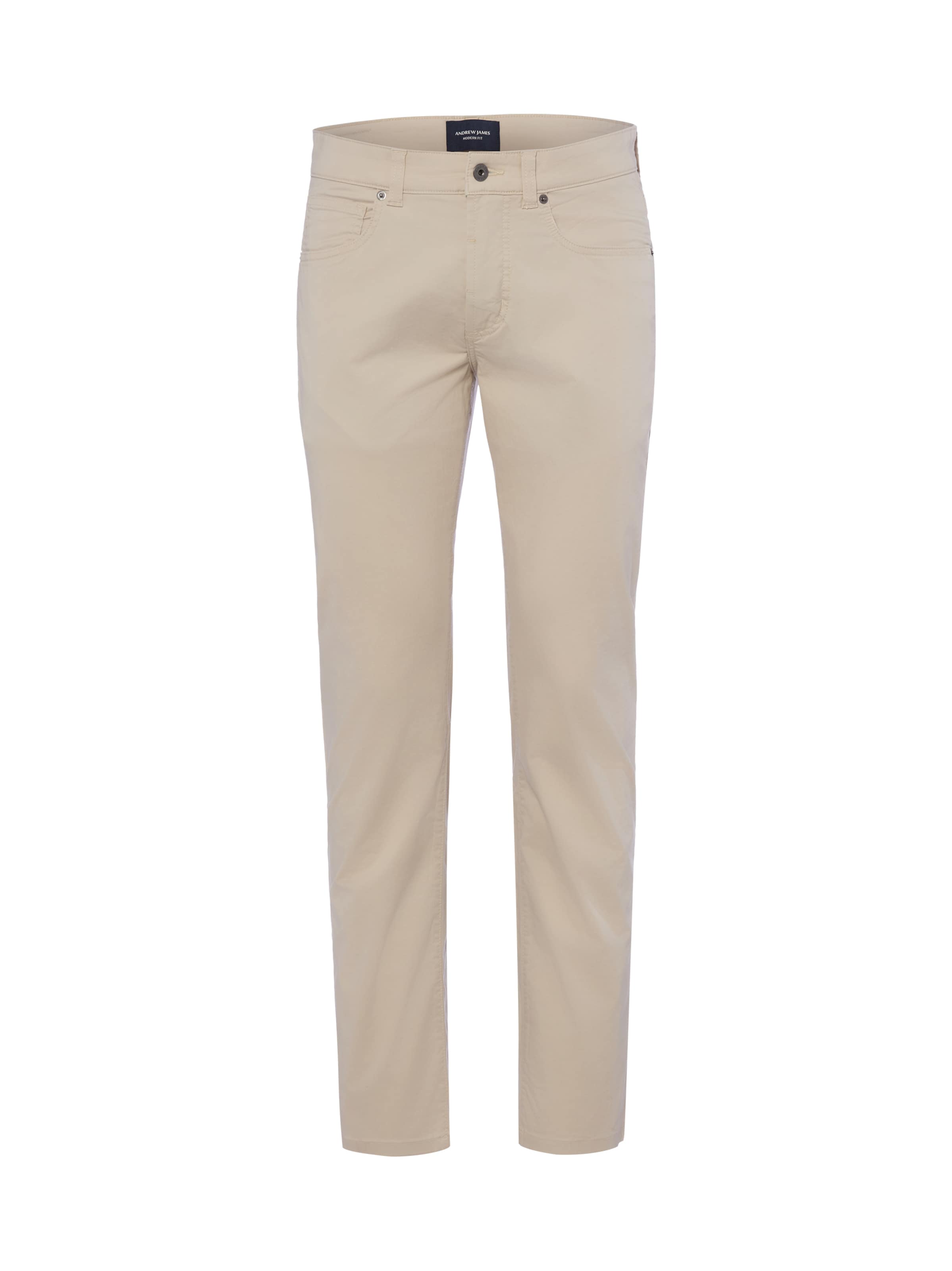 Regular Pantalon Andrew James en beige : devant
