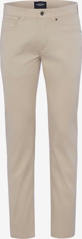 Regular Pantalon Andrew James en beige : devant