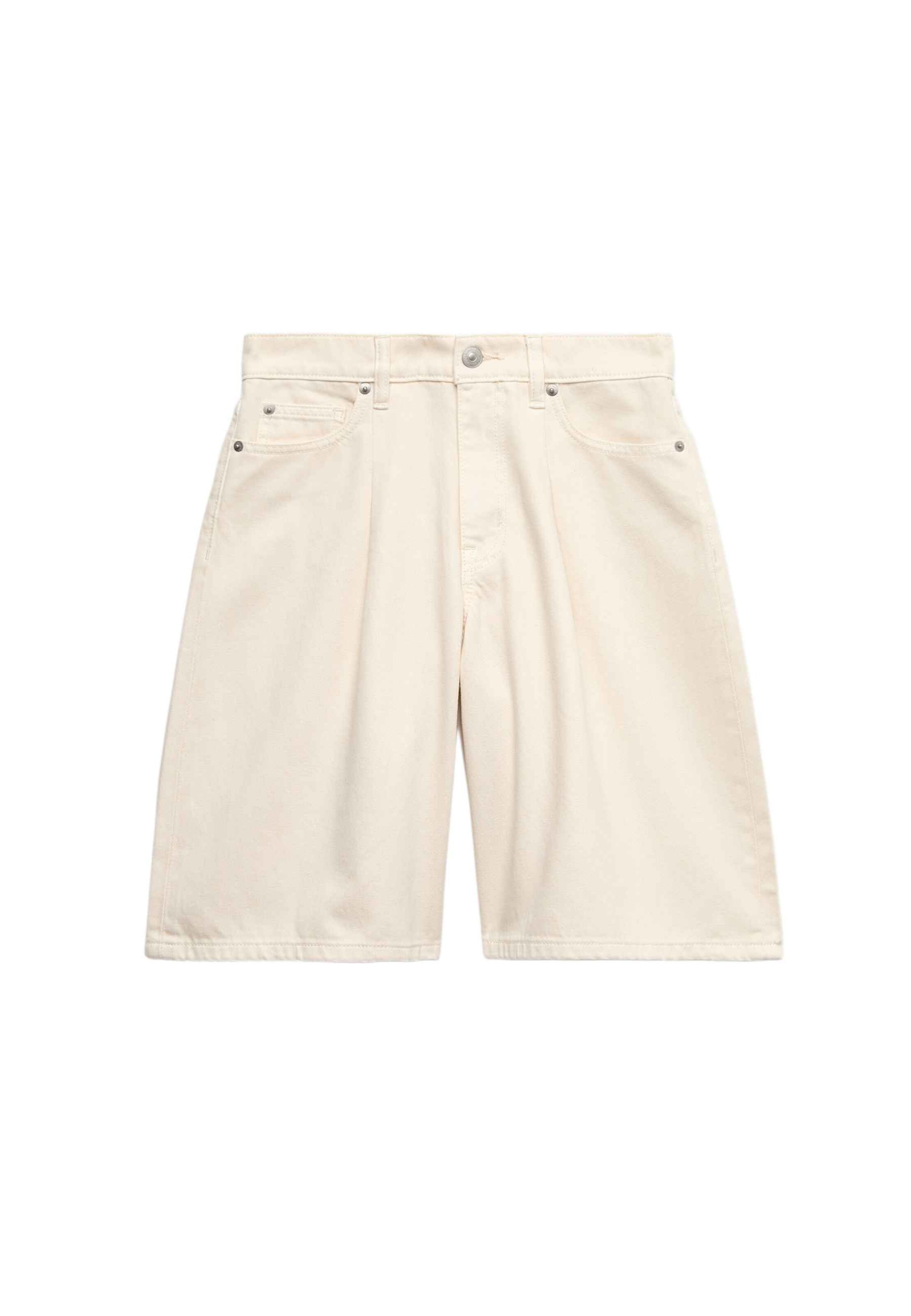 Marks & Spencer Wide Leg Shorts in Beige: Vorderseite