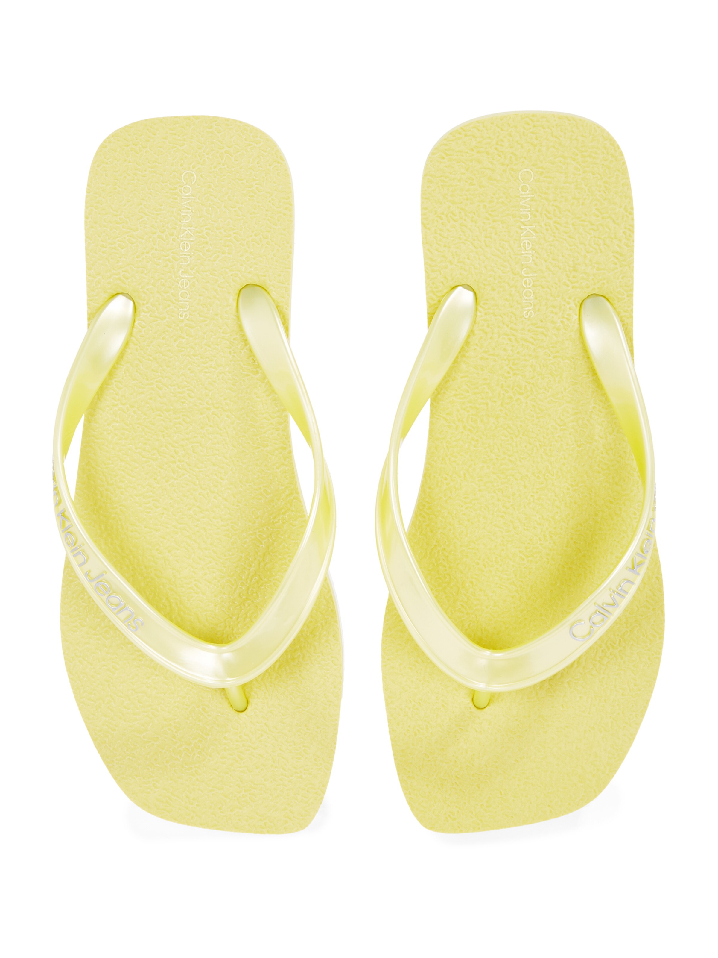 Calvin Klein Сандали с разделител за пръстите в жълто