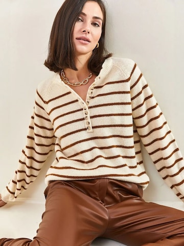 Pull-over 'Pullover' Bianco Lucci en marron