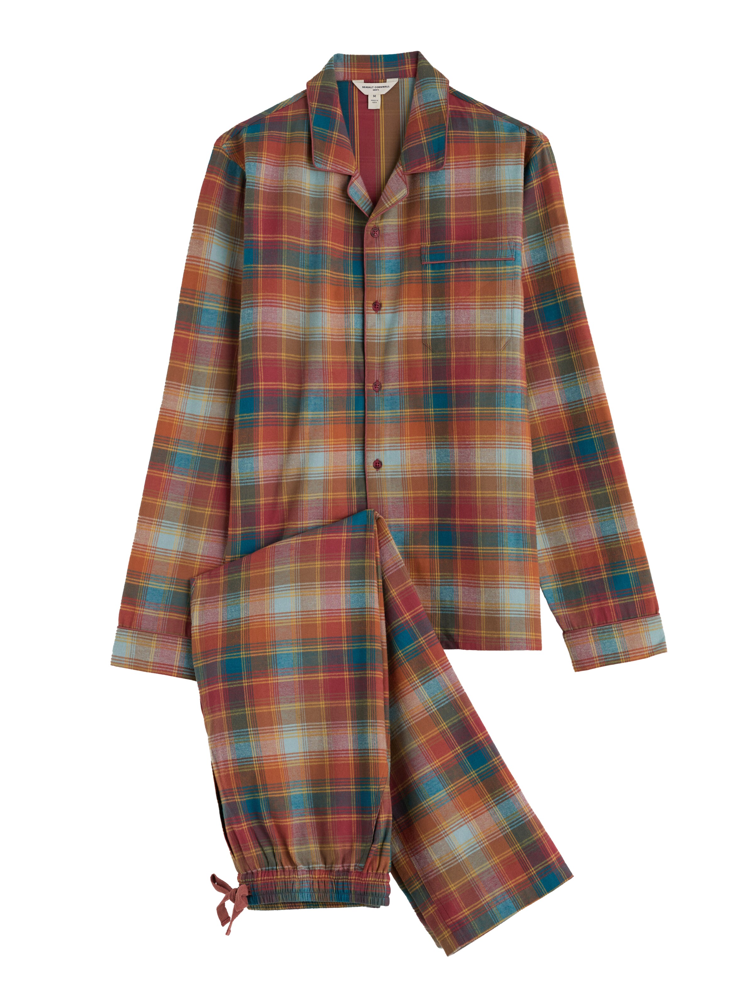 Pyjama long 'Netter' ' Seasalt Cornwall en marron : devant