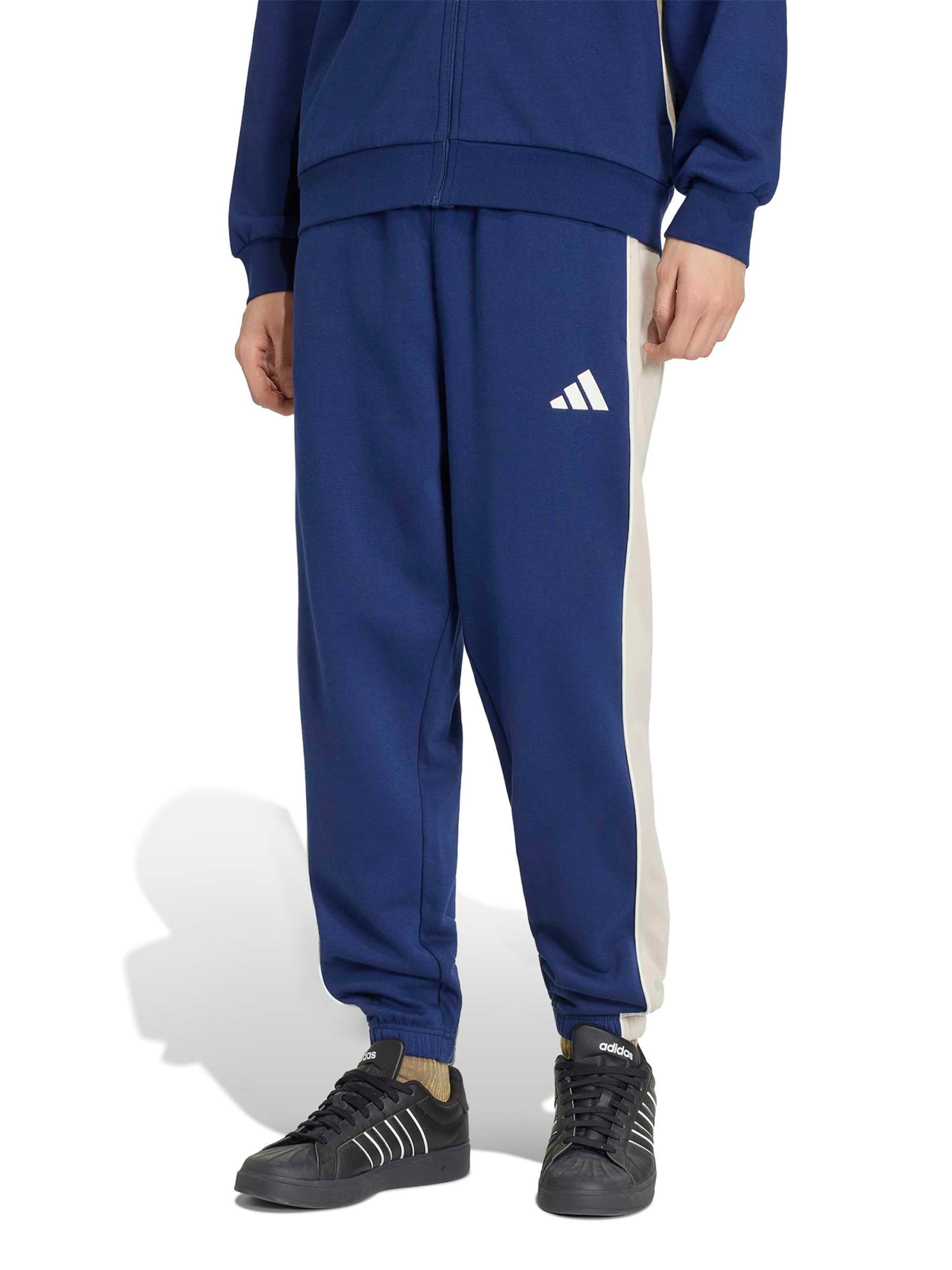 ADIDAS SPORTSWEAR Tapered Workout Pants in Blue: front