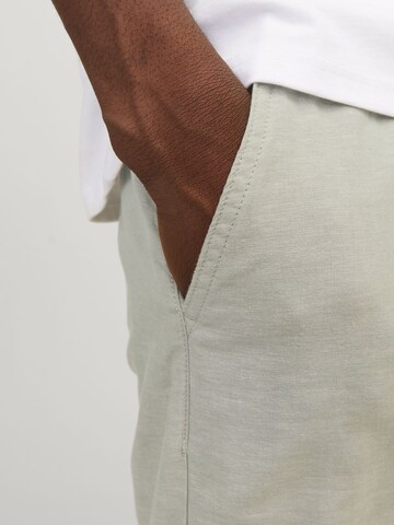 JACK & JONES Regular Pleat-Front Pants in Beige