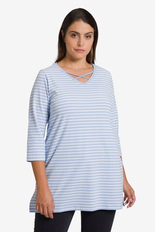 Ulla Popken Shirt in Blauw: voorkant