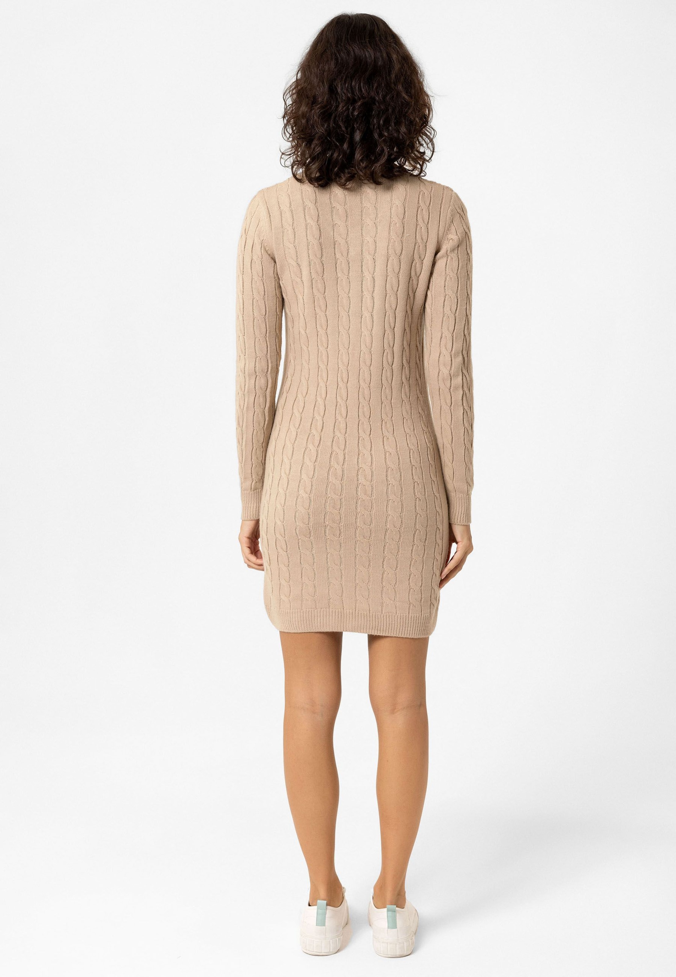 Moxx Paris Knitwear Dress in Beige