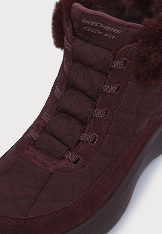 SKECHERS Botki sznurowane 'ON-THE-GO ENCORE - MAISIE' w kolorze czerwony