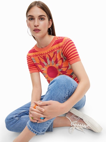 Desigual - Pullover 'Lucca' em laranja