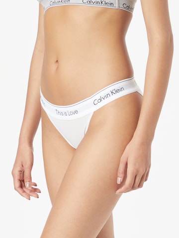 Calvin Klein Underwear Panty in White: front