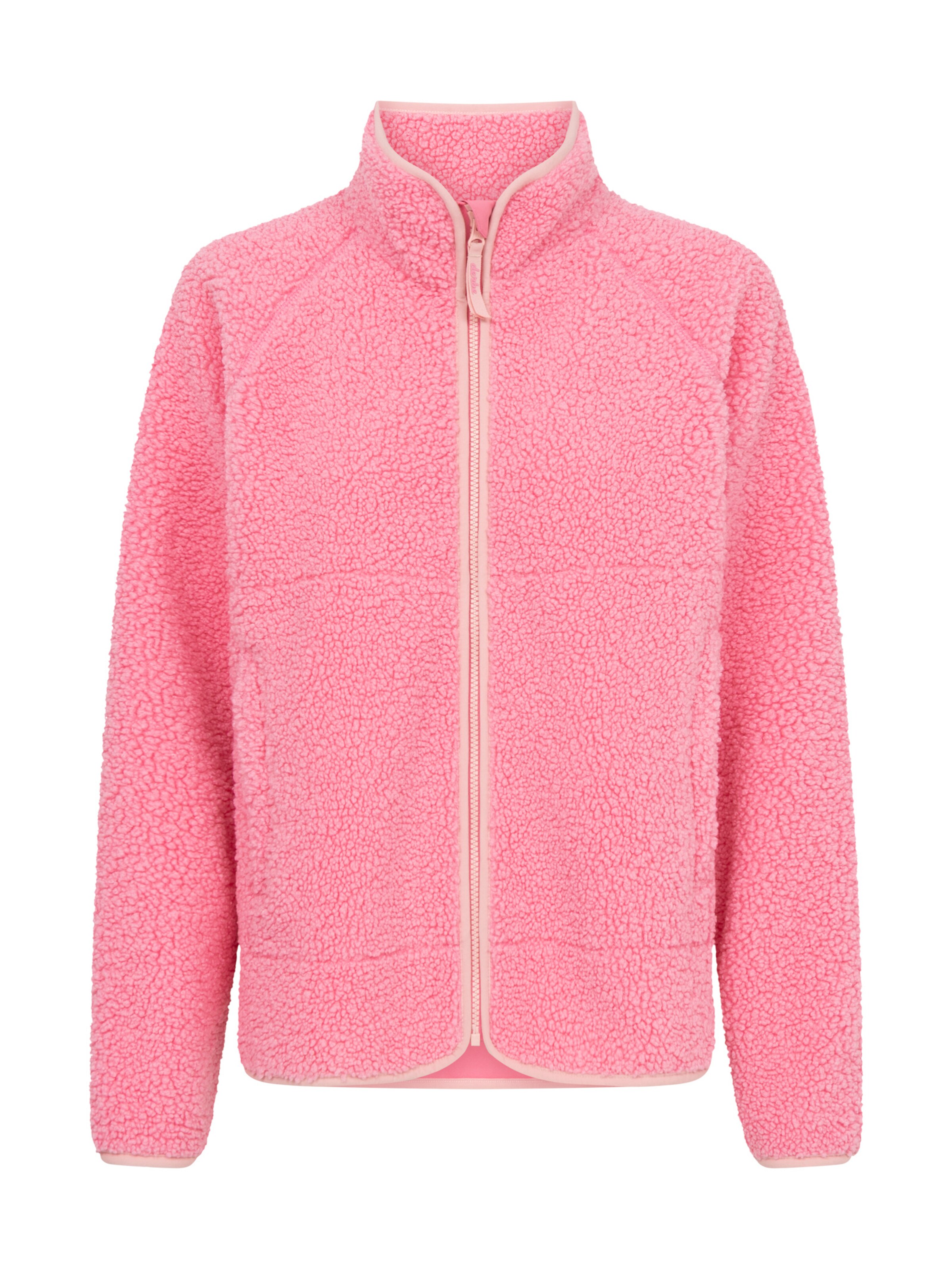 Derbe Fleecejacke 'Kuschelby' in Pink: Vorderseite