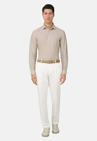 Boggi Milano Regular Trousers with creases in White