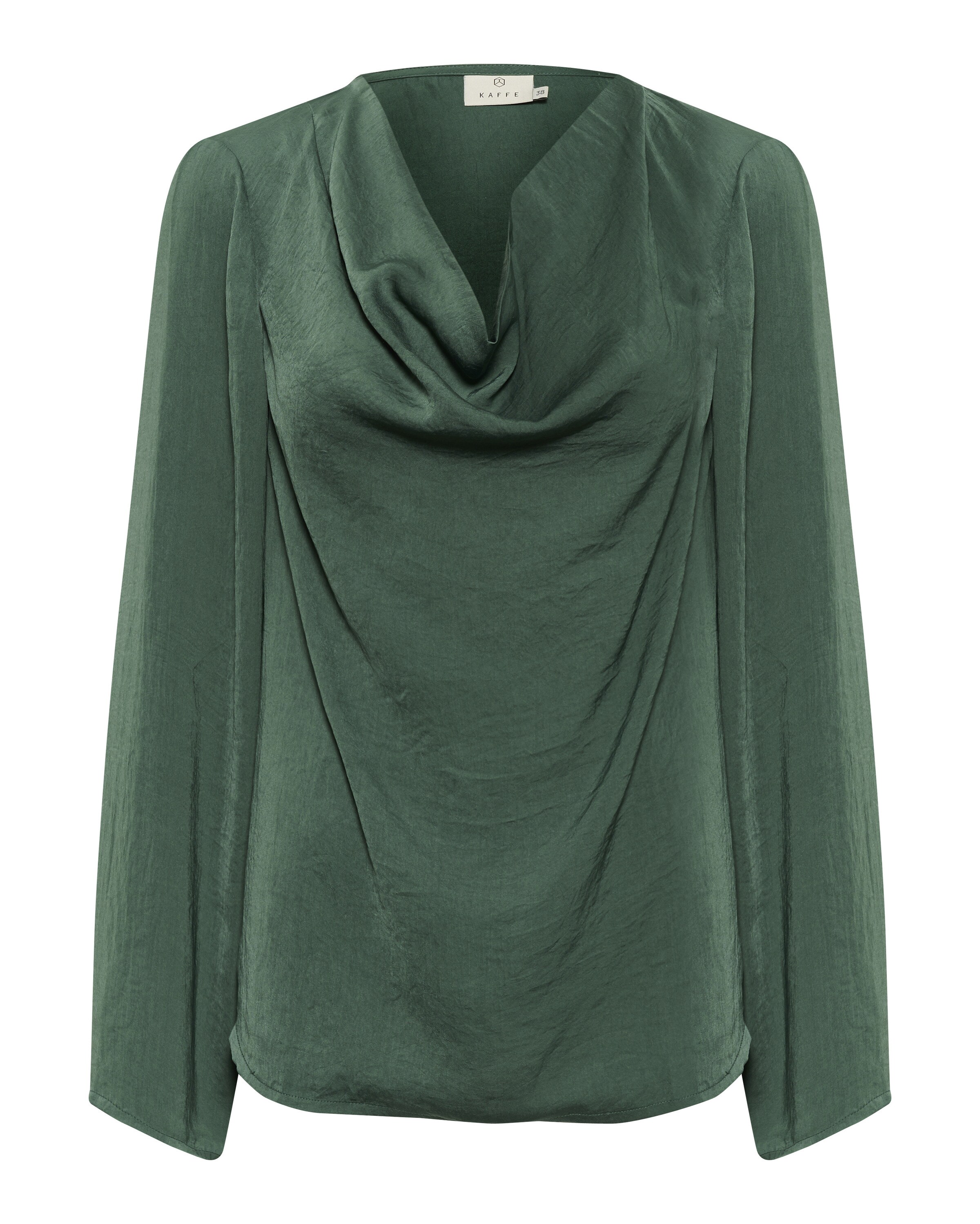 Kaffe Blouse in Groen: voorkant