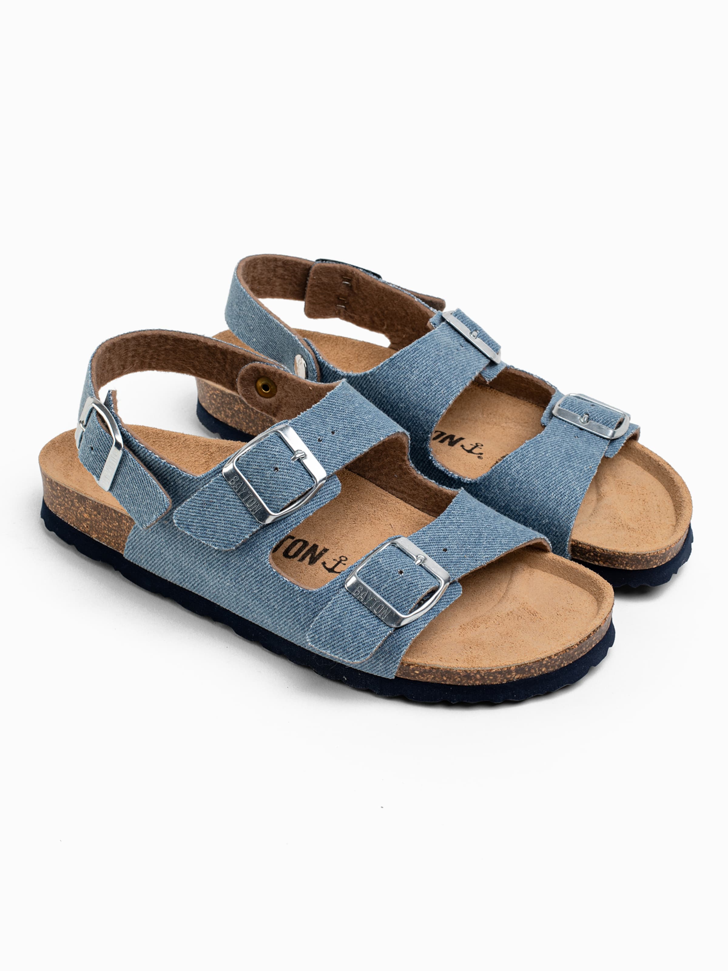 Sandales à lanières 'Achille' Bayton en bleu