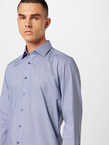 OLYMP - Regular Fit Camisa 'Level 5' em azul